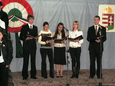 Március 15-i megemlékezés a tagintézményben